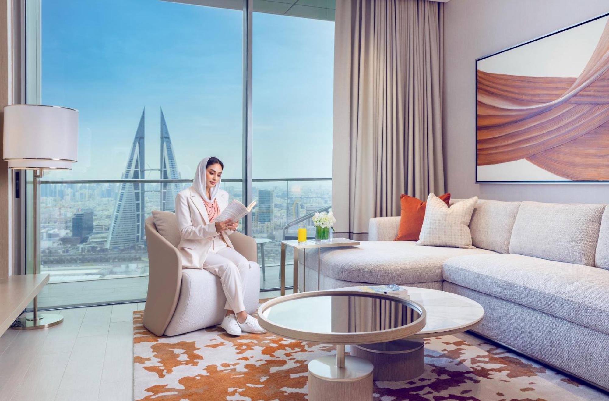 麦纳麦 Onyx Rotana酒店 外观 照片 A living room at the Address Downtown Hotel