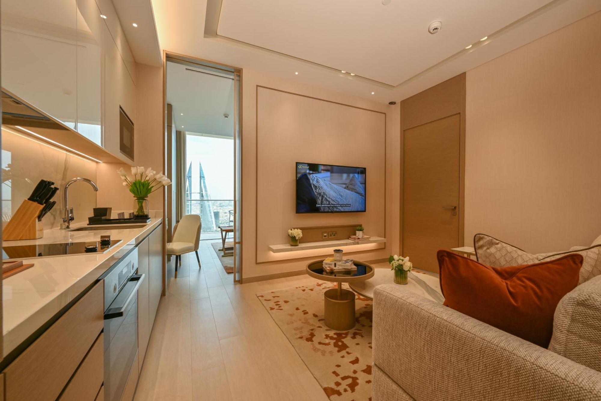 麦纳麦 Onyx Rotana酒店 外观 照片 Interior of a typical apartment